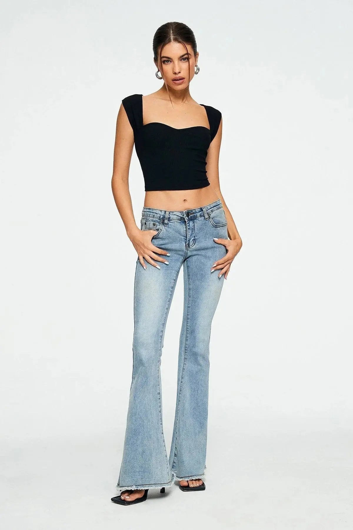 Sweetheart Ribbed Crop Top - Little Addiction