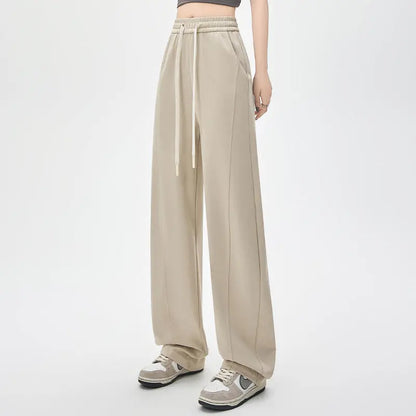 Relaxed Fit Wide-Leg Sweatpants - Little Addiction