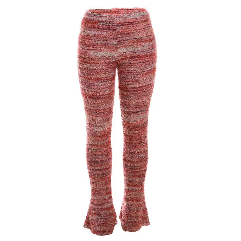 Cozy Flare Knit Lounge Pants - Little Addiction