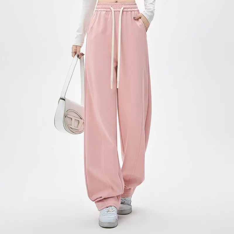 Relaxed Fit Wide-Leg Sweatpants - Little Addiction