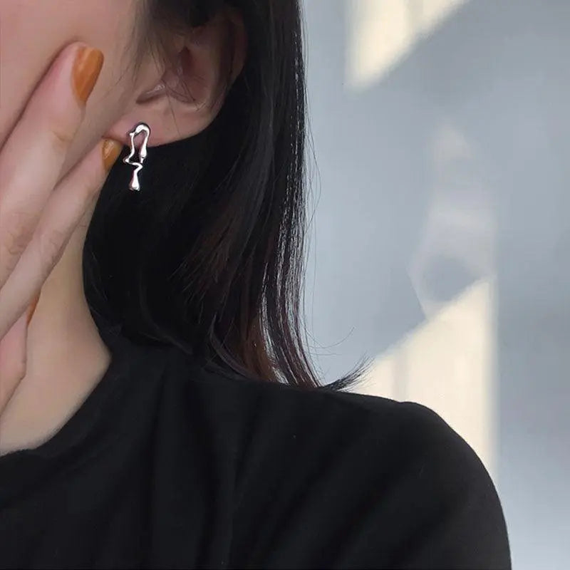 Asymmetric Drop Earrings - Little Addiction