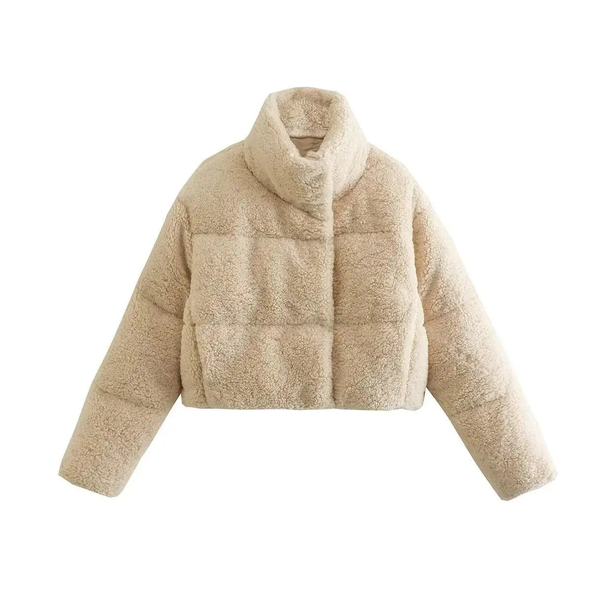 Cotton Small Stand Collar Short Cotton Coat Jacket Trendy Coat Jacket Women - Little Addiction