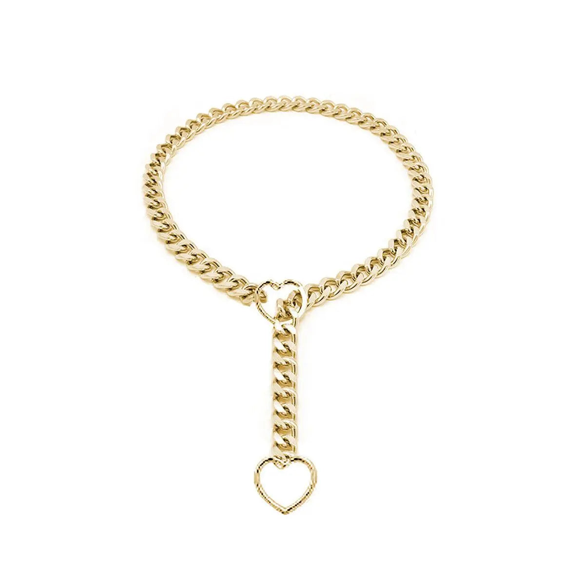 Cuban Adjustable Heart Shaped Necklace - Little Addiction