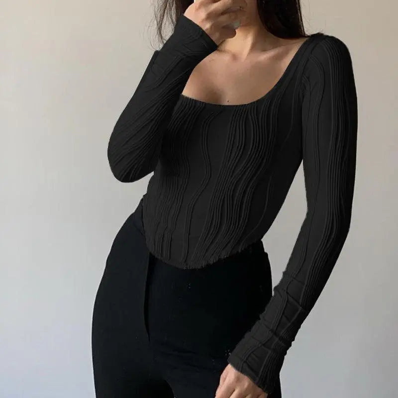 Detailed Long Sleeve Top - Little Addiction