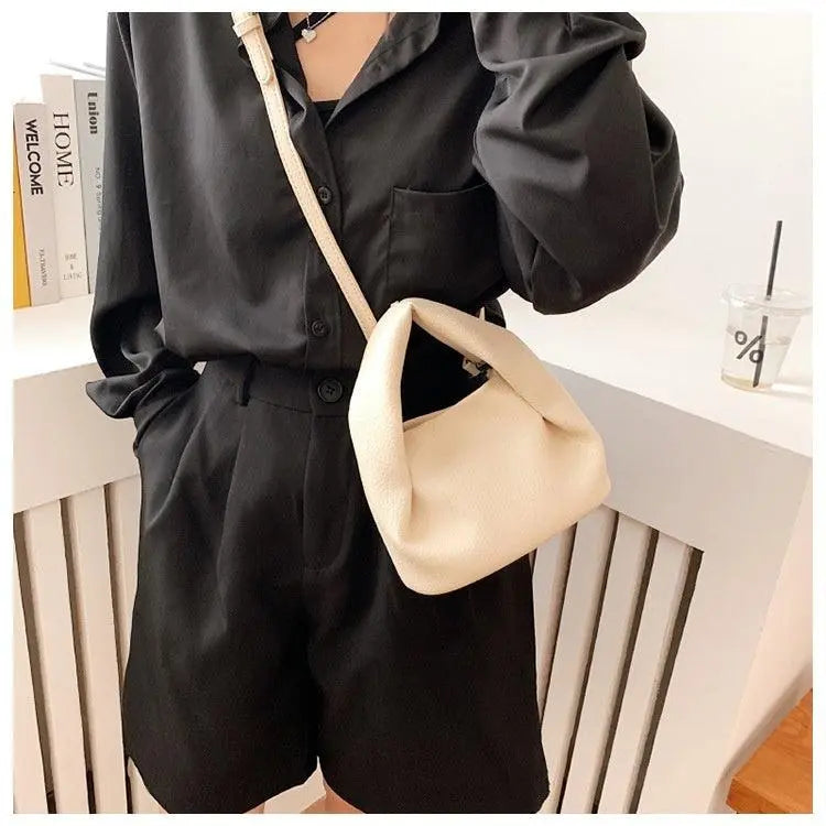 High-grade Crossbody Portable Pleated Cloud Bag For Women - Little Addiction