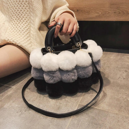 Plush Shoulder Messenger Bag - Little Addiction