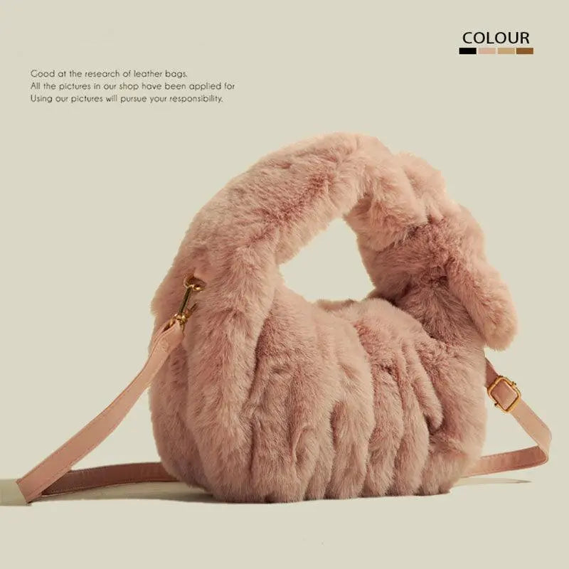 Plush Small Handbag Shoulder Crossbody - Little Addiction