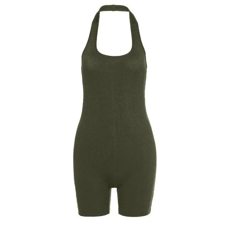 Pure Short Ribbed Jumpsuit - Little Addiction