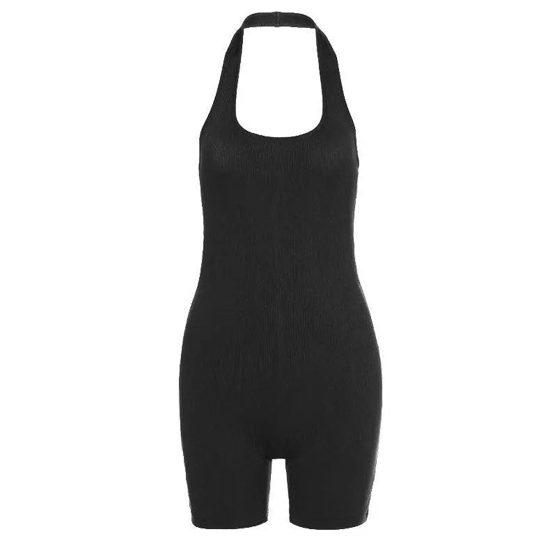 Pure Short Ribbed Jumpsuit - Little Addiction