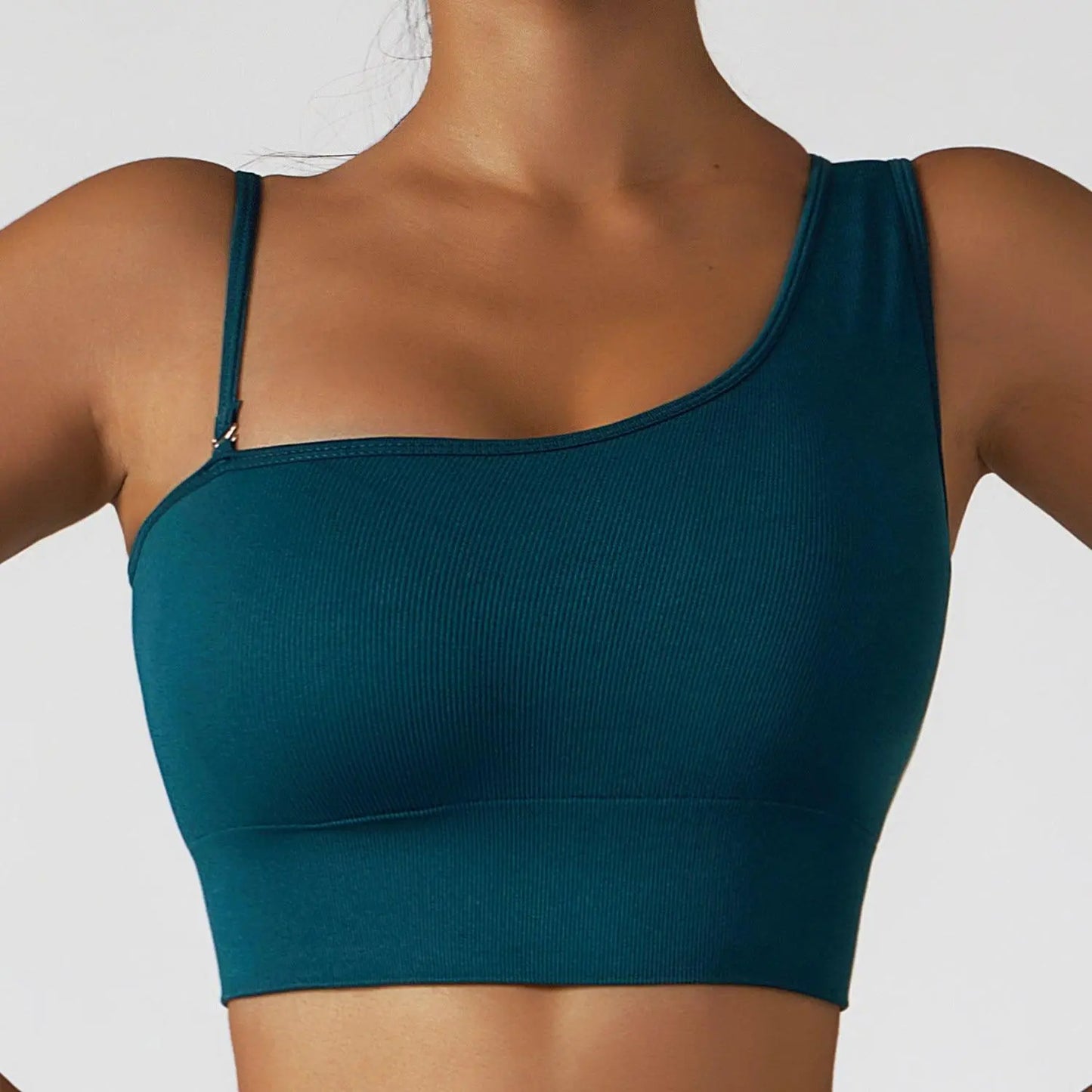 Sexy Optional One-Shoulder Yoga Top - Little Addiction