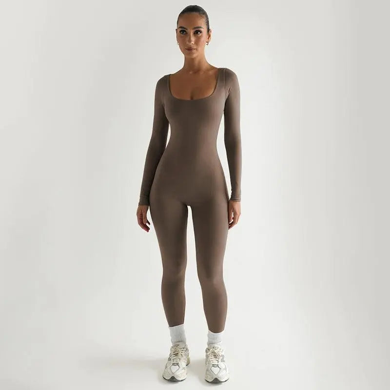 Sexy Soft High Elastic Long-sleeved Jumpsuit - Little Addiction