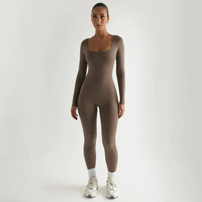 Sexy Soft High Elastic Long-sleeved Jumpsuit - Little Addiction