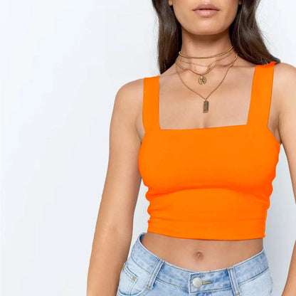 Summer New Fashion Women Crop Top Sexy Sleeveless Tank Tops T-shirt - Little Addiction