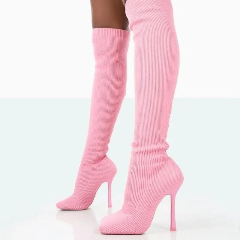 Thigh High Knee Long Boots - Little Addiction