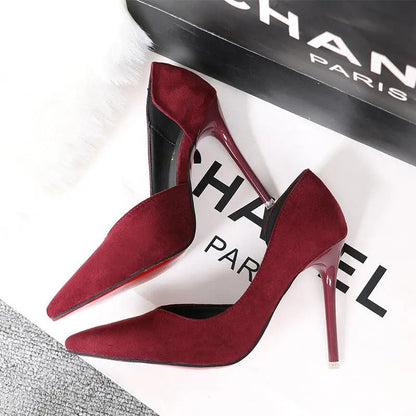 Women's Low-cut Pointed-toe Side Hollow-out Shoes - Little Addiction