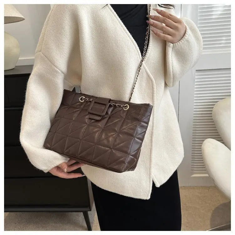 Women Shoulder Bags New Trendy Chic Chanel-style Rhombus Chain Bag - Little Addiction