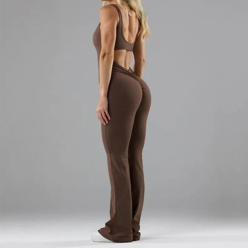 Yoga Bodysuit Flared Bottom - Little Addiction